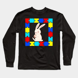 Autism Day rabbit Long Sleeve T-Shirt